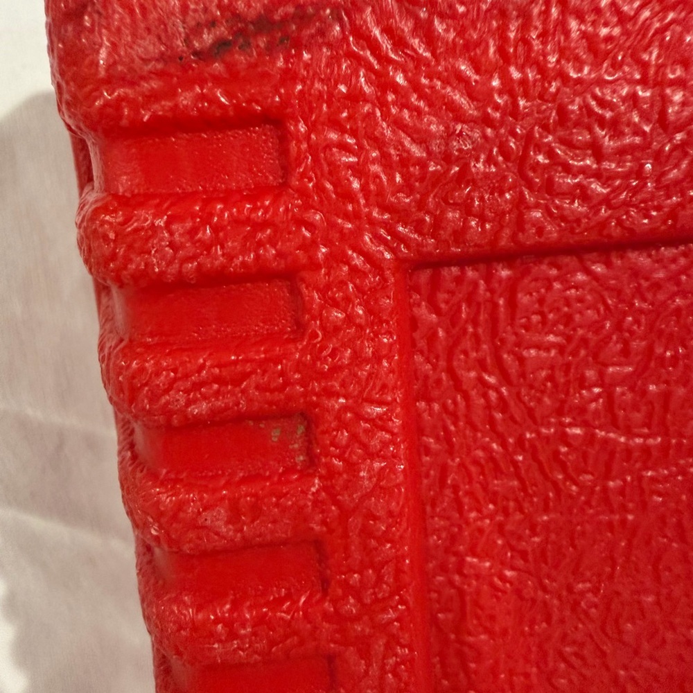 Lego Red Molded Plastic Carry Case Vintage - Picture 9 of 9